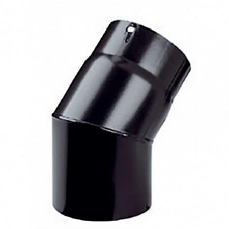COUDE 90° 3P Ø200 ACIER EMAILLÉ NOIR