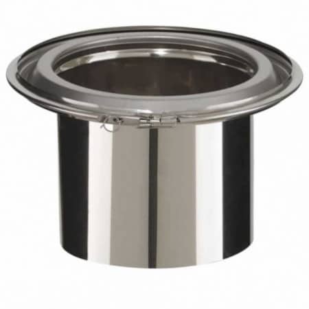 element droit 25cm de conduit isolé d230 galva inox modinox galvinox