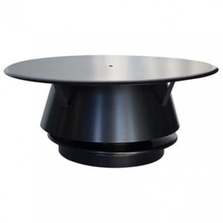 Chapeau de cheminée design pour gamme Inox Poujoulat pour Extraction de fumée
