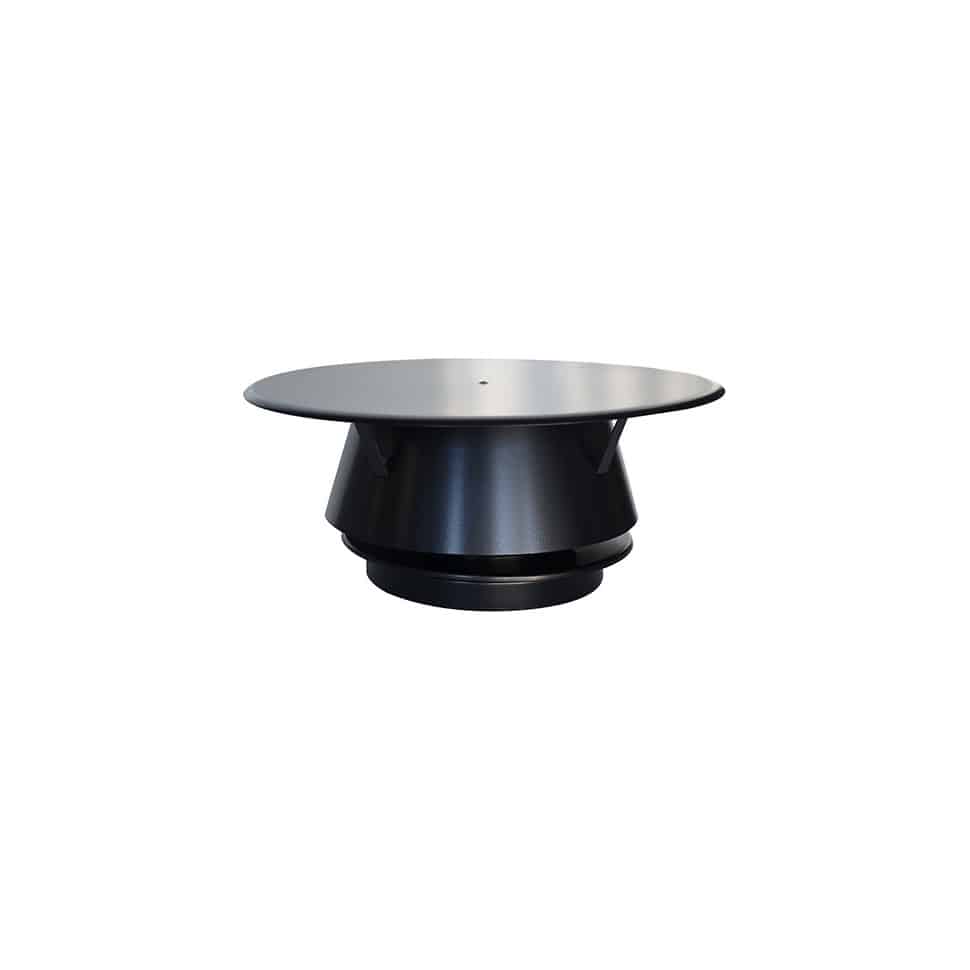 Chapeau de cheminée design pour gamme Inox Poujoulat pour Extraction de fumée