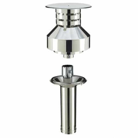 kit adaptation du système PGI sur une sortie de toit RONDE conduit Inox Galva Ø200