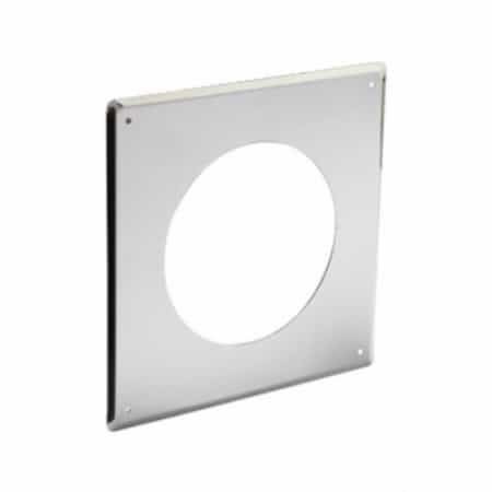 Plaque de finition plafond pour sortie horizontale PPSTH 80 PGI BLC MAT