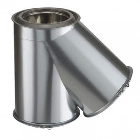 Té 135° Pour conduit de raccordement INOX-GALVA