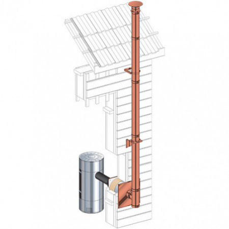 TE ISOLE 135° Pour conduit de raccordement  0:180 ZI