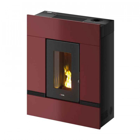 Poêle à granulés CADEL Mithos 14Kw rouge