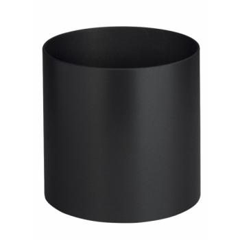 Manchon femelle/femelle simple paroi Ø150 noir mat