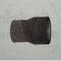 Réduction de conduit concentrique Ø100/80 Inox laqué noir