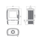 Poêle à bois ALBERTO 9KW
