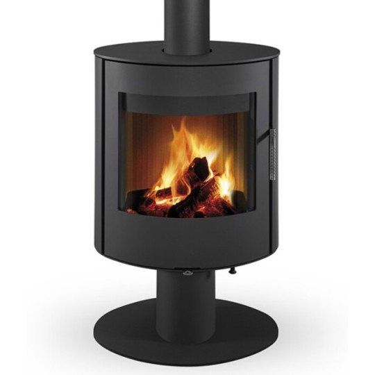 Poêle à bois OVALIS T pivotant à 360° 6KW