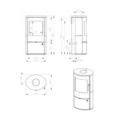 Poêle à bois EVORA Otop 4KW
