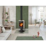 Poêle à bois EVORA T Otop pivotant à 360° 4KW