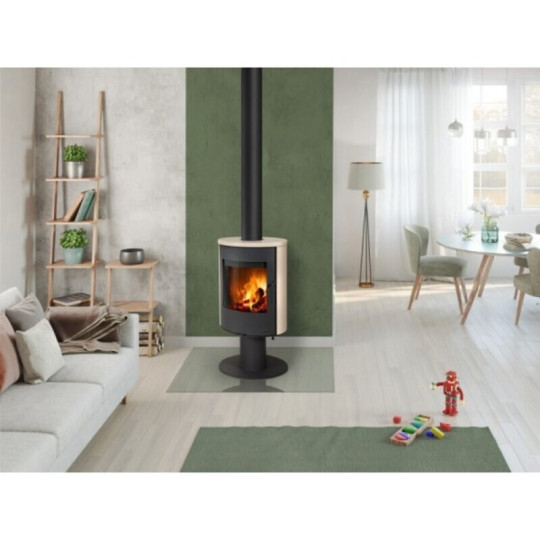 Poêle à bois EVORA T Otop pivotant à 360° 4KW