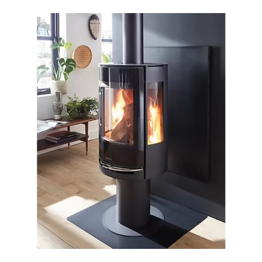 Aduro 9.3, poêle à bois sur pied avec 3 vitres
