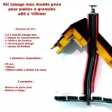 Kit conduit tubage pour poêles à granulés départ plafond