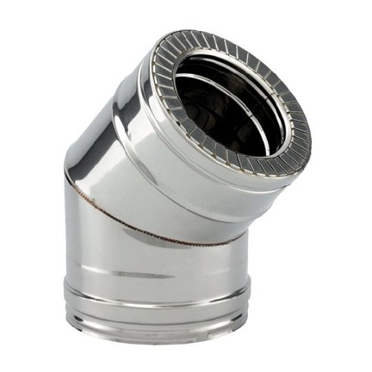 Dévoiement 2 coudes à 45° ou à 30° Ø150/200 inox TVA 5.5%