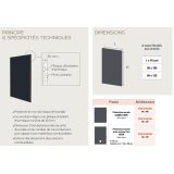 Plaque de Protection murale noire 80x100cm