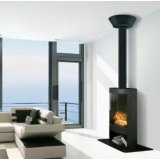 FINITION PLAFOND DECO+ H120 INOX/INOX ø150Noir