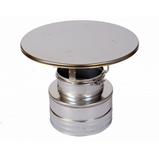 CHAPEAU SIMPLE Ø180-240 INOX NOIR