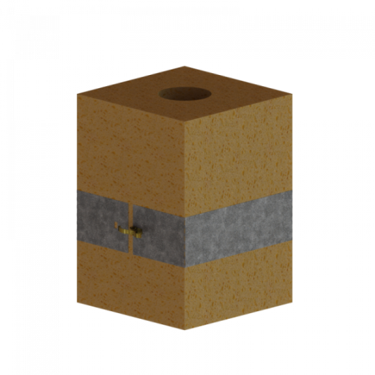 FOURREAU ISOLANT PTR30 ø150 PENTE 32 à 45%