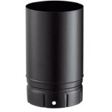 ELEMENT DROIT Ø150 ACIER EMAILLÉ NOIR 0.25 METRE POUJOULAT