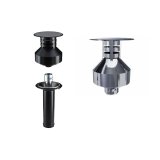 KIT RENO LONG SORTIE DE TOIT Therminox ø150 ø80/130 PGI Noir