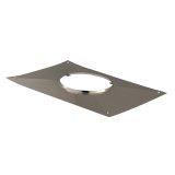 Plaque de couronnement ou plaque d'etancheite Poujoulat 80 100 150 180 200 130 250 mm