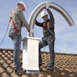 Plaque d'étanchéité supérieure 350x350 pour flexible 80 100 130 150 180 200mm