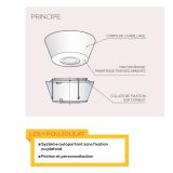 FINITION PLAFOND DECO+ H220 Therminox ø150 EN ATTENTE Blanc