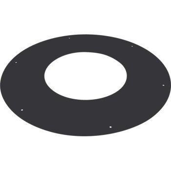 ROSACE PLATE Ø100 (ØEXT  153)  NOIR