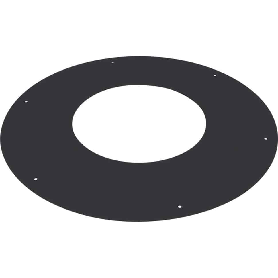 ROSACE PLATE Ø100 (ØEXT  153)  NOIR