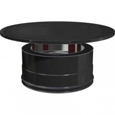 CHAPEAU SIMPLE Ø80 INOX NOIR