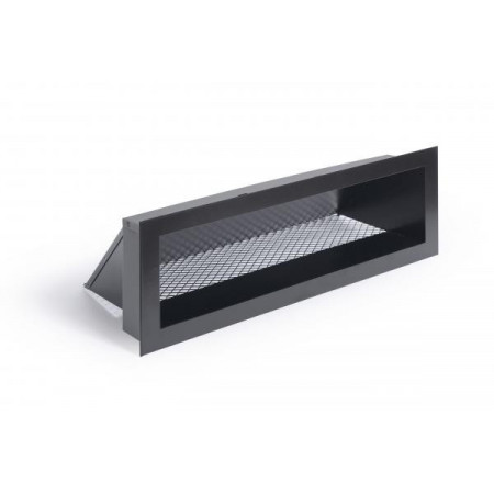 2 grilles de coffrage noires SOHO 370x130mm avec précadre