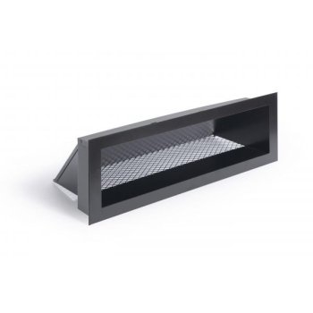 2 grilles de coffrage noires SOHO 370x130mm avec précadre