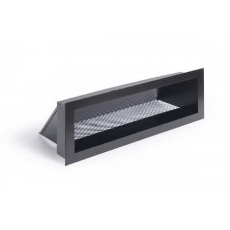 2 grilles de coffrage noires SOHO 370x130mm avec précadre