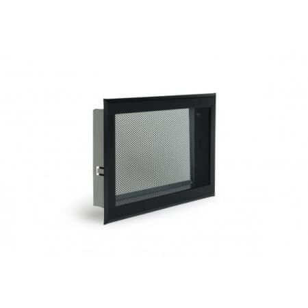 Grille  de décompression ECO noire 195x60mm avec précadre