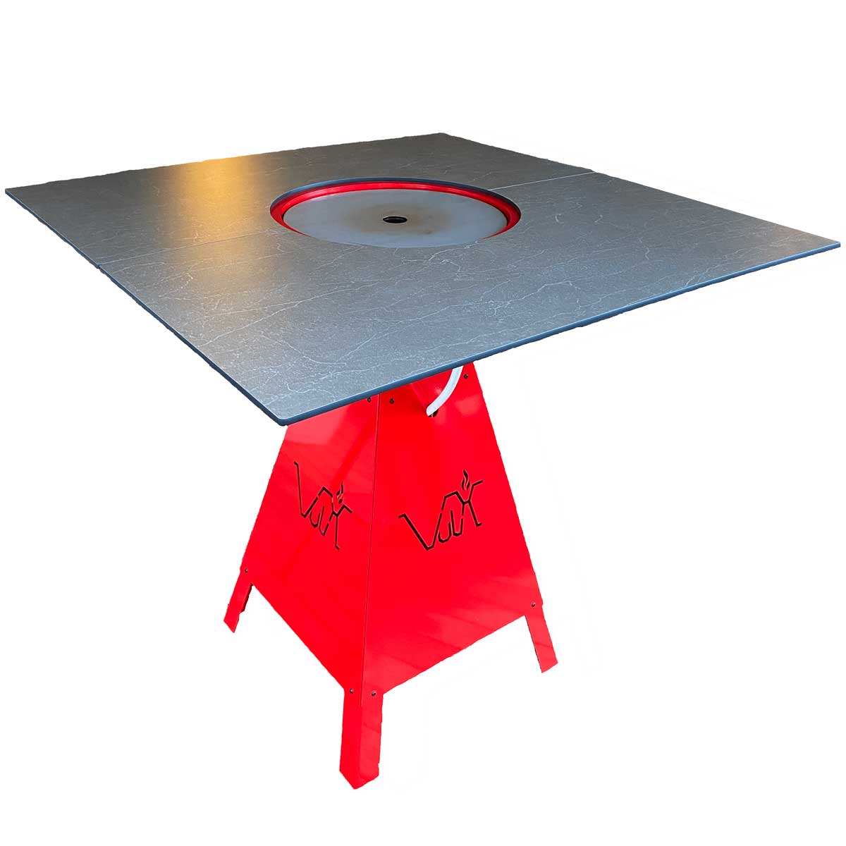Table plancha/barbecue/braséro VULX MAGMA avec plateau carré