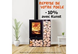 Reprise : Une prime exceptionnelle sur les poêles à bois Kunst !